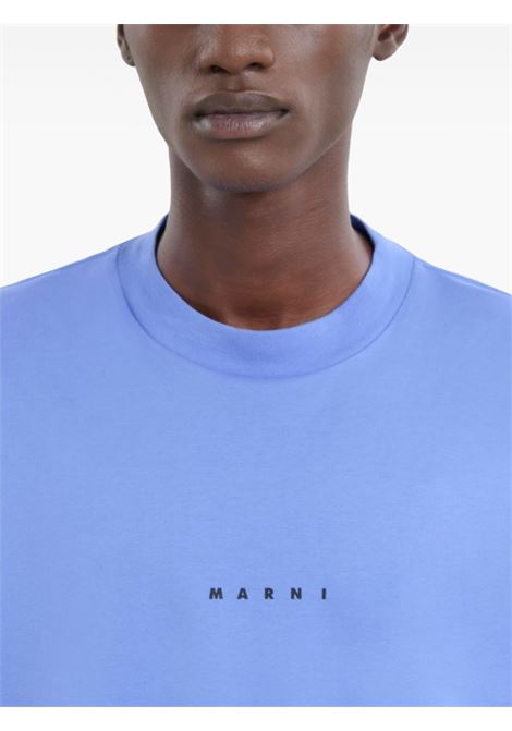 logo t-shirt man blue MARNI | HUMU0223P1 USCS87LOB26